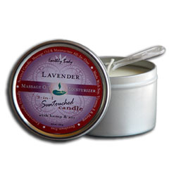 Earthly Body Lavender Scented Soy and Hemp Body Candle