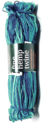 Ecolution Rainbow Blue Fine Hemp Yarn