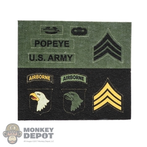 Insignia: Ace Patches (101st Airborne Division, Name Tab & US Army Tab)