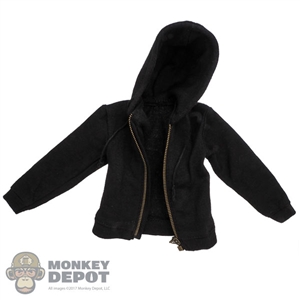 Coat: ACPlay Mens Black Hooded Jacket