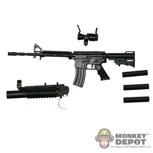 Rifle: Art Figures M4A1 Carbine w/ Aimpoint and Grenade Launcher