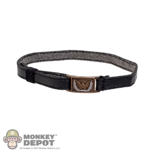 Belt: Art Figures Black Belt w/Gold Eagle Buckle