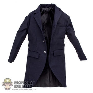 Coat: Art Figures Dark Navy Blue Suit Jacket