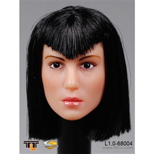 Head: TTL Toys Female Head with Medium Black Hairstyle (TTL-68004H)