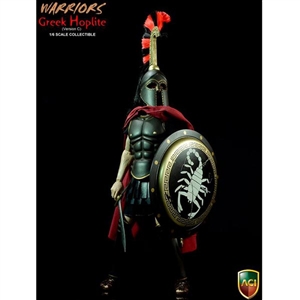 Boxed Figure: ACI 1/6 Warrior Series Greek Hoplite Black Helmet J Crest Ver. (ACI17C)