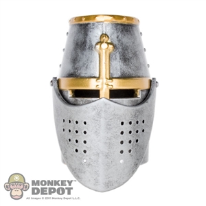 Helmet: ACI Metal Templar Knight w/Movable Visor