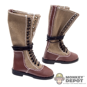 Boots: Alert Line German WWII Tropical Canvas Tall