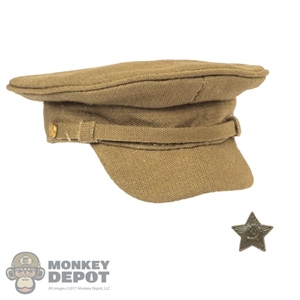 Hat: Alert Line Mens Soviet Visor Cap w/Red Army Badge