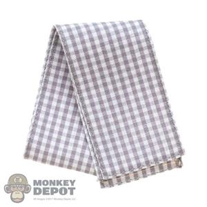 Scarf: Alert Line Grey/White Checkered Neck Cover