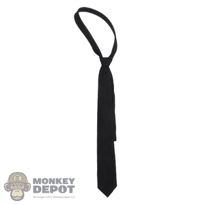 Tie: Black Box Mens Black Necktie