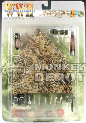 Carded Set: Dragon German Camo Zeltbahn & Field Acc. Set 1 (71117)