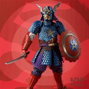 Boxed Figure: Bandai 1/12 Scale Samurai Captain America "Marvel" (BAN-19194)