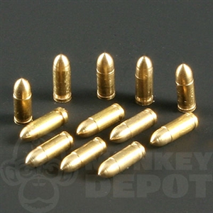 Ammo Battle Gear Toys US .45 Rounds Machined Metal Set of 12