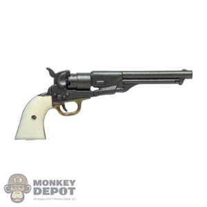 Pistol: Battle Gear Toys Colt Army 1860 White Grip Gunmetal