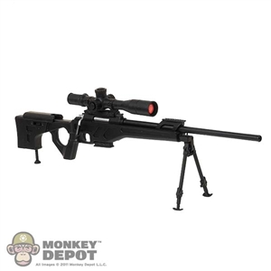 Rifle: BBK Black Sniper Rifle w/Scope + Bipods