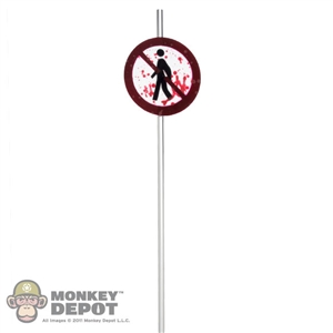 Pole: BomToys Blood Splattered Metal Sign