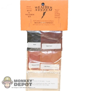 Bragdon 1/2oz. Small 4 Color Weathering Set (Lt Rust, Med Rust, Dk Rust & Soot Blk) (BRE-60)