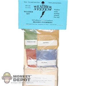 Bragdon 1/2oz. Small 4 Color Weathering Set (Old Yeller, Grn Grunge, the Blues & used Brick) (BRE-162)