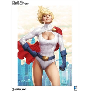 Art: Sideshow Power Girl - Premium Art Print (500276)