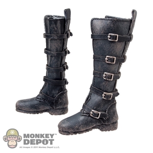 Boots: Cat Toys Female Black Weathered Boots