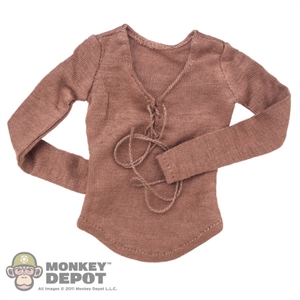 Shirt: Cat Toys Female Brown Long Sleeve Shirt