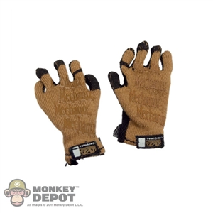 Gloves: Crazy Dummy Mechanix Work Gloves - Tan
