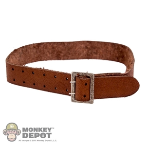 Belt: Crazy Dummy Brown Leather Belt