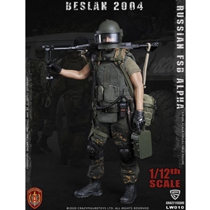 CrazyFigure 1/12 Russian Alpha Special Forces Russian Machine Gunner (CF-LW010)