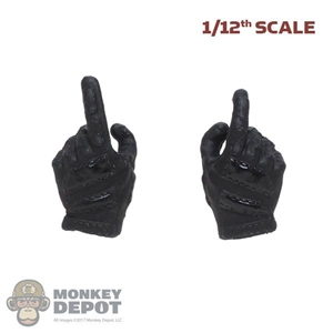 Hands: CrazyFigure 1/12th Mens Black Molded Weapon Grip