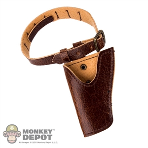 Belt: Coo Models Leather Brown Belt w/Shotgun Holster