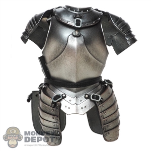 Armor: Coo Models Mens Silver Distressed Body Armor