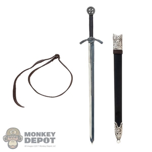 Sword: Coo Models Metal Templar Sword w/Scabbard