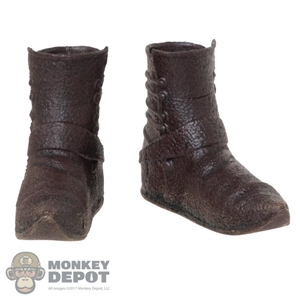 Boots: Coo Models Mens Brown Molded Medieval Boots