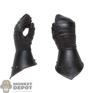 Hands: Coo Models Mens Black Molded Gauntlet Relaxed Hands