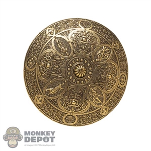 Shield: Coo Models Decorative Curved Round Metal Shield