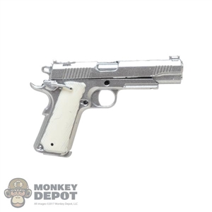 Pistol: Core Play Chrome 1911 w/White Grips