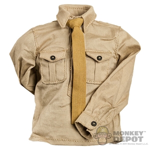 Shirt: Cal Tek French WWII Tan W/ Tie