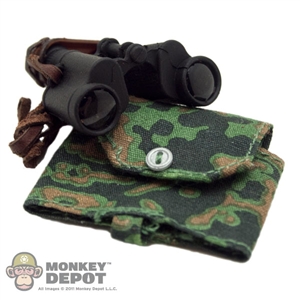 Binoculars: Cal Tek German WWII Black w/ Carrier