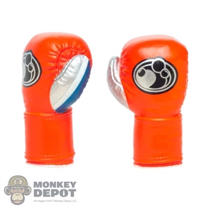 Gloves: Cyber-X Mens Orange Molded Boxing Gloves