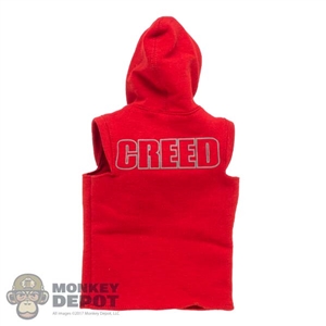 Shirt: Cyber-X Mens Red Sleeveless Sweatshirt