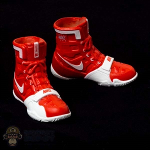Boots: Cyber-X Mens Molded Red Boxing Shoes