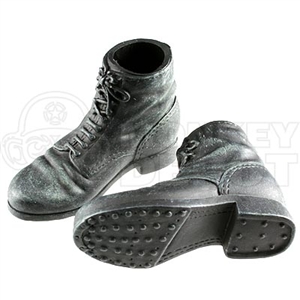 Boots Dragon German WWII Short Black New Sculpt Weathered