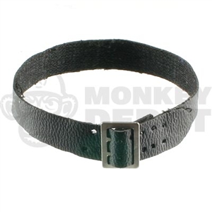 Belt Dragon Black Leatherlike Open Buckled