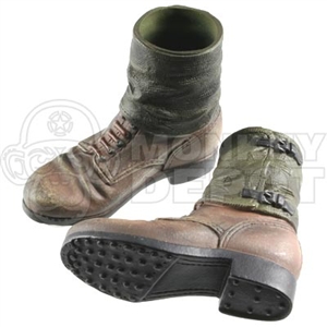 Boots: Dragon German WWII Short Brown w/Gaiters