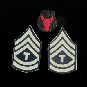 Insignia Dragon US WWII Technical Sergeant Red Bull peel and stick
