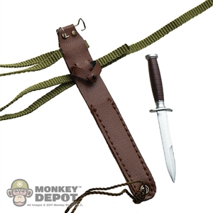 Knife: Dragon US WWII MkIII In Leather Scabbard