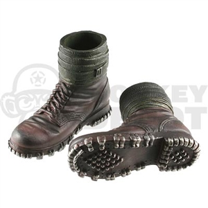 Boots Dragon German WWII Mountain Brown puttes