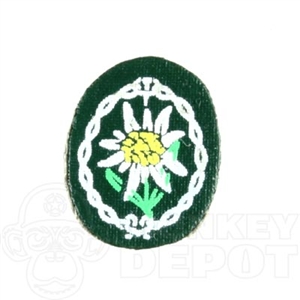 Insignia Dragon German WWII Edelweiss Patch Peel and stick