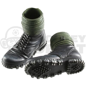 Boots Dragon German WWII Mountain Black puttees