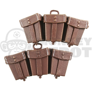 Ammo Dragon German WWII K98 Ammo Pouches Brown Textured Opening